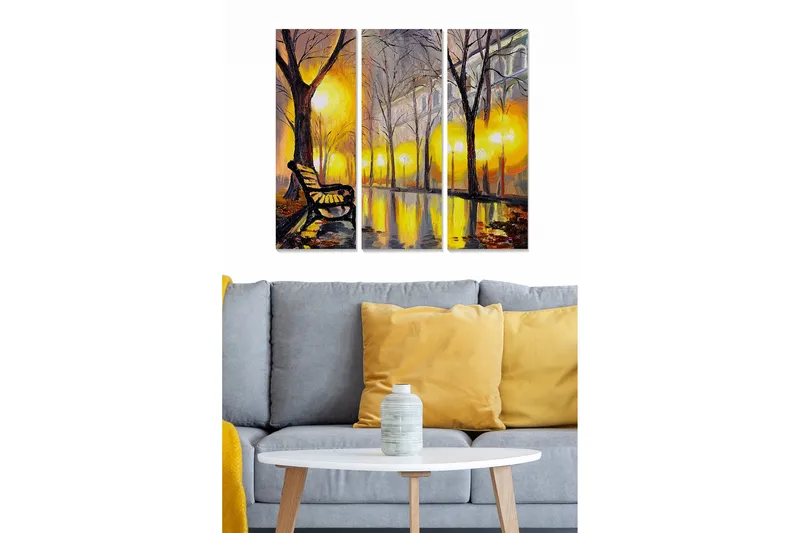 Canvastavla Scenic 3-pack Flerfärgad - 20x50 cm - Inredning & dekor - Tavlor & konst - Canvastavla