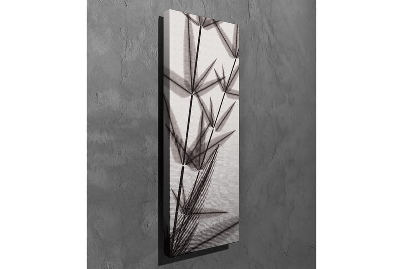 Canvastavla - Silhuett av bambuskott i svartvitt - Svart / Grå / Vit - Inredning & dekor - Tavlor & konst - Canvastavla