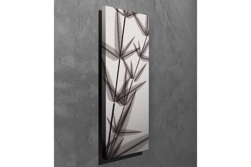 Canvastavla - Silhuett av bambuskott i svartvitt - Svart / Grå / Vit - Inredning & dekor - Tavlor & konst - Canvastavla