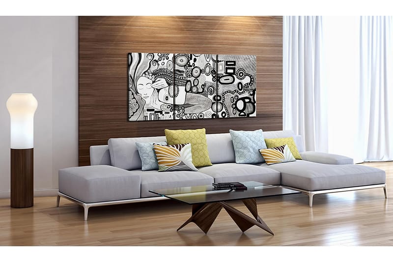 CANVASTAVLA Silver Kiss 120x60 cm - Artgeist sp. z o. o. - Inredning & dekor - Tavlor & konst - Canvastavla