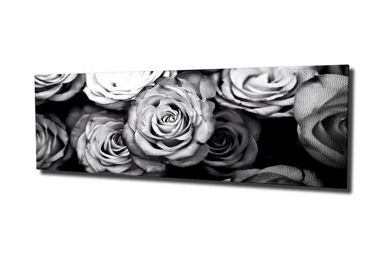 Canvastavla Svartvita rosor - Svart/Vit - Inredning & dekor - Tavlor & konst - Canvastavla