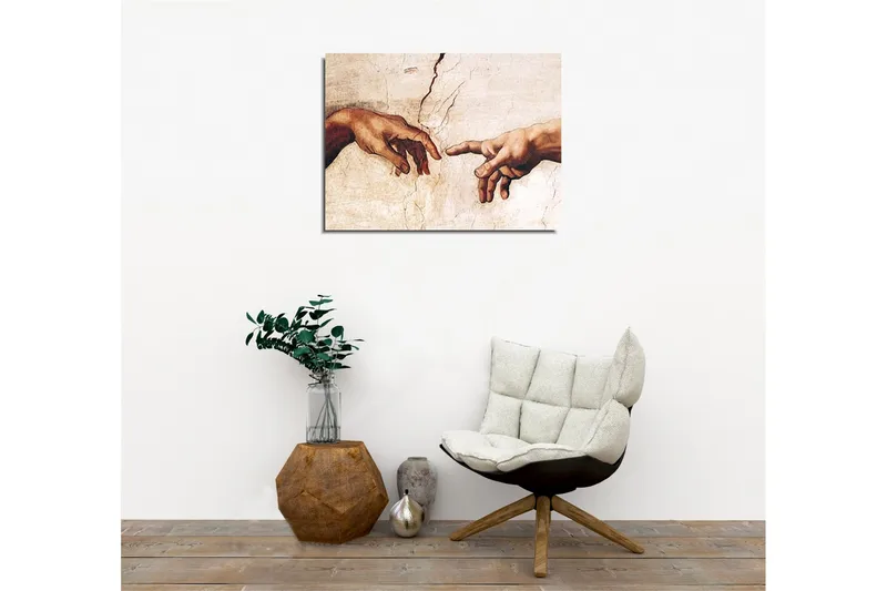 Canvastavla - Två händer som sträcker sig mot varandra - Hudfärg / Beige / Vit - Inredning & dekor - Tavlor & konst - Canvastavla