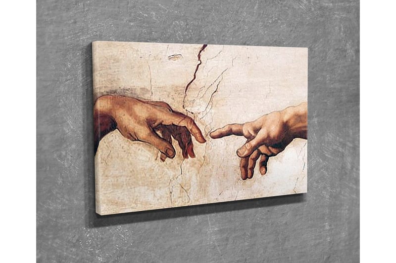 Canvastavla - Två händer som sträcker sig mot varandra - Hudfärg / Beige / Vit - Inredning & dekor - Tavlor & konst - Canvastavla