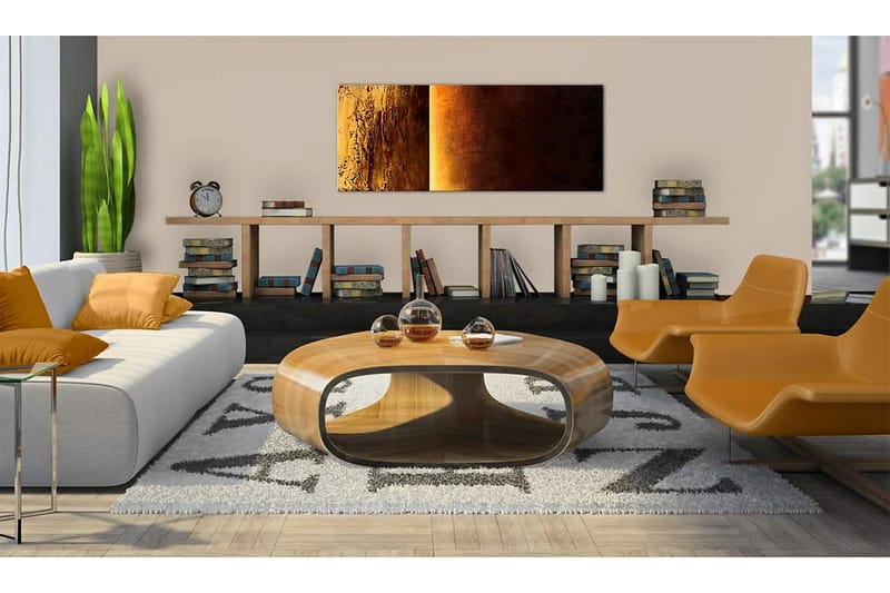 CANVASTAVLA Två texturer  100x40 cm - Artgeist sp. z o. o. - Inredning & dekor - Tavlor & konst - Canvastavla