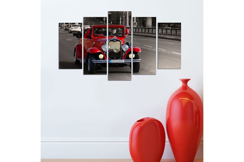 CANVASTAVLA Vehicles 5-pack Flerfärgad 20x60 cm - Inredning & dekor - Tavlor & konst - Canvastavla