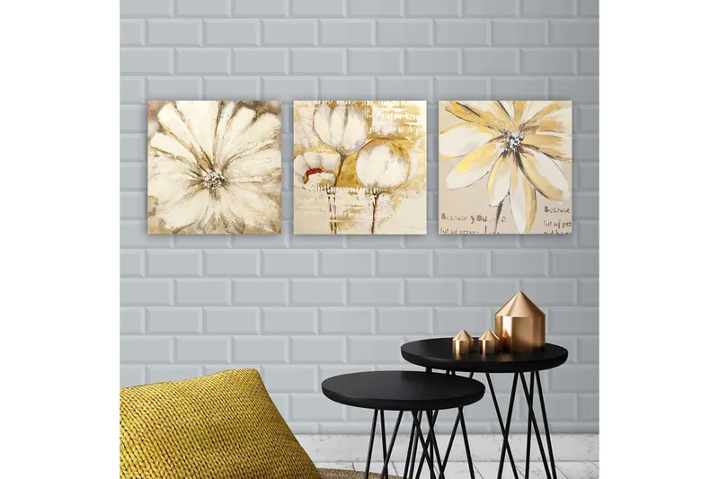 Canvastavla VP Italy 3-pack Flerfärgad, 30x30 cm