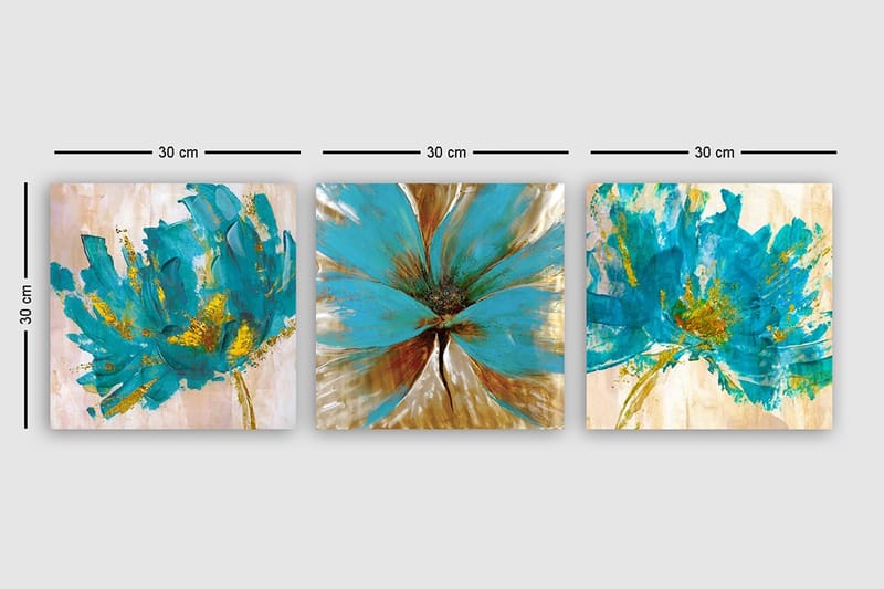 Canvastavla VP Italy 3-pack Flerfärgad - 30x30 cm - Inredning & dekor - Tavlor & konst - Canvastavla