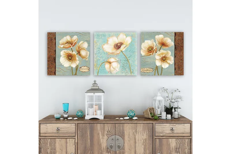 Canvastavla VP Italy 3-pack Flerfärgad - 30x30 cm - Inredning & dekor - Tavlor & konst - Canvastavla