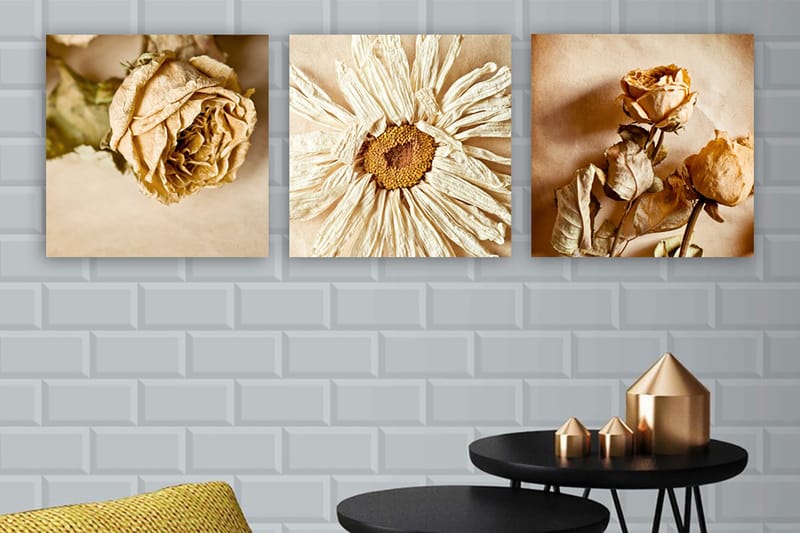 CANVASTAVLA VP Italy 3-pack Flerfärgad 30x30 cm - Inredning & dekor - Tavlor & konst - Canvastavla