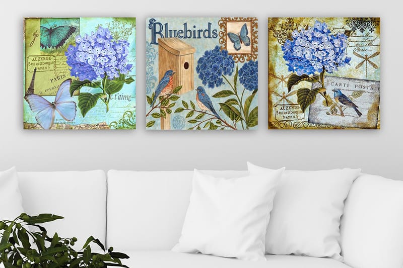 CANVASTAVLA VP Italy 3-pack Flerfärgad 30x30 cm - Inredning & dekor - Tavlor & konst - Canvastavla