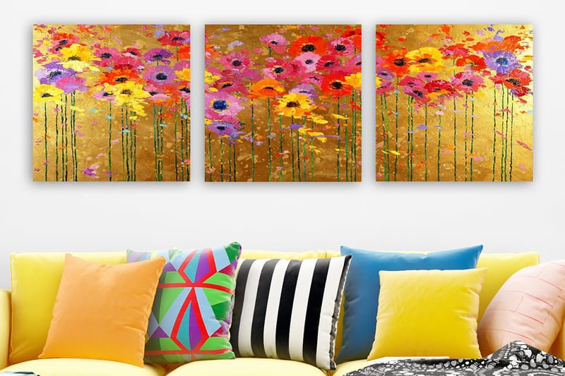 CANVASTAVLA VP Italy 3-pack Flerfärgad 30x30 cm - Inredning & dekor - Tavlor & konst - Canvastavla