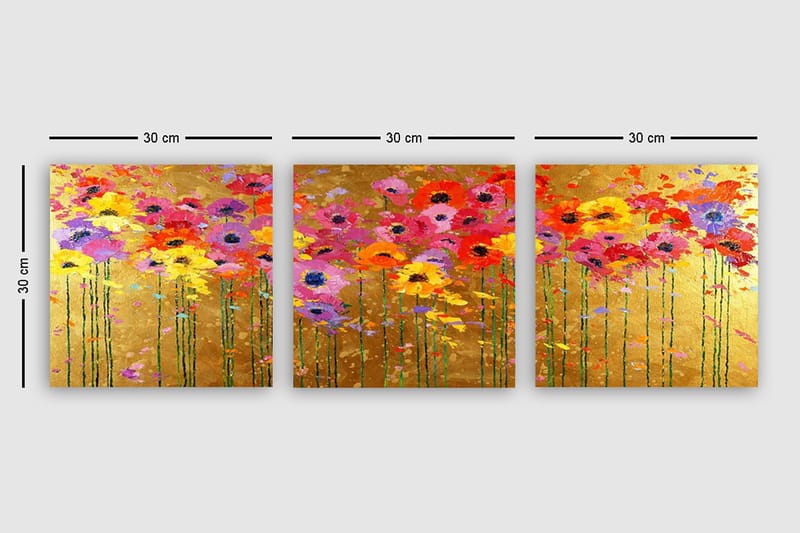 CANVASTAVLA VP Italy 3-pack Flerfärgad 30x30 cm - Inredning & dekor - Tavlor & konst - Canvastavla
