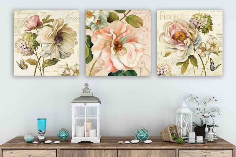 CANVASTAVLA VP Italy 3-pack Flerfärgad 30x30 cm - Inredning & dekor - Tavlor & konst - Canvastavla
