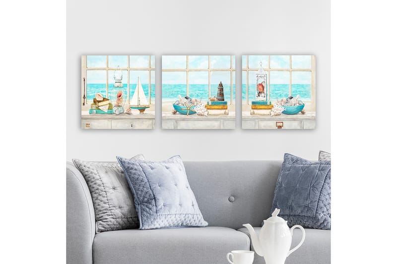 CANVASTAVLA VP Italy 3-pack Flerfärgad 30x30 cm - Inredning & dekor - Tavlor & konst - Canvastavla