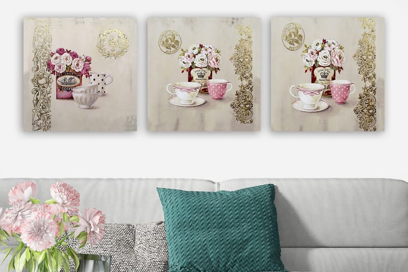 CANVASTAVLA VP Italy 3-pack Flerfärgad 30x30 cm - Inredning & dekor - Tavlor & konst - Canvastavla