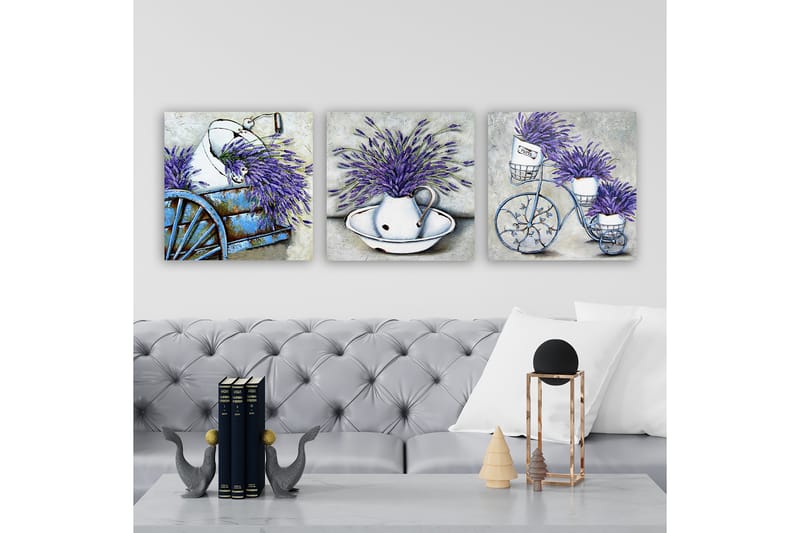 CANVASTAVLA VP Italy 3-pack Flerfärgad 30x30 cm - Inredning & dekor - Tavlor & konst - Canvastavla