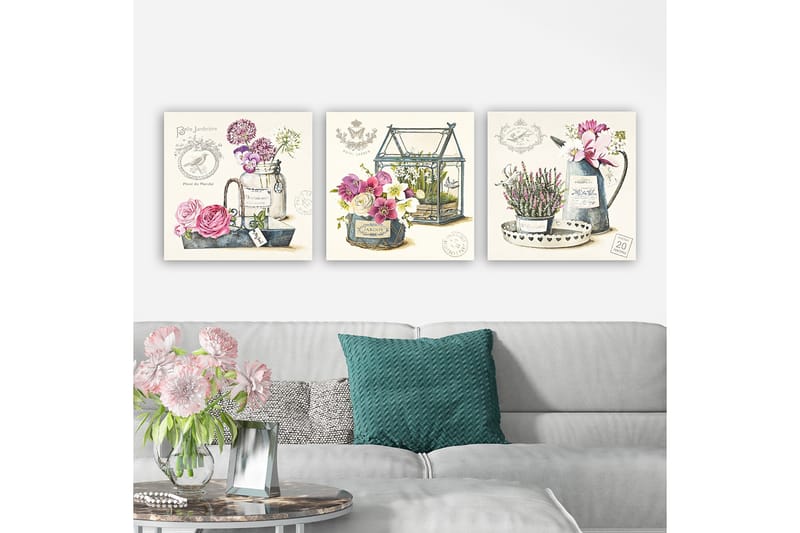 CANVASTAVLA VP Italy 3-pack Flerfärgad 30x30 cm - Inredning & dekor - Tavlor & konst - Canvastavla