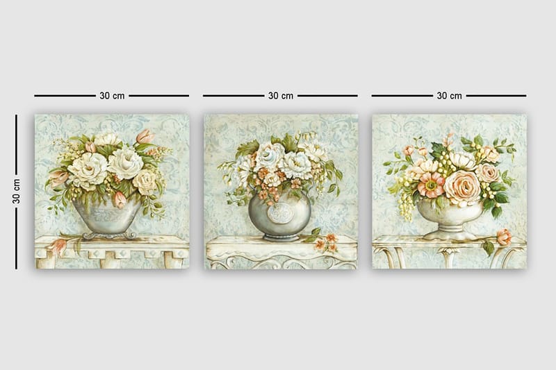 CANVASTAVLA VP Italy 3-pack Flerfärgad 30x30 cm - Inredning & dekor - Tavlor & konst - Canvastavla
