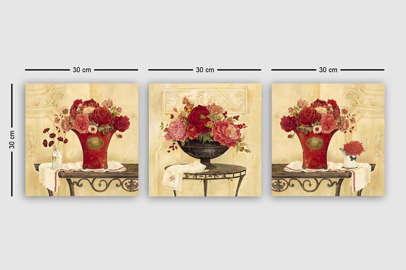 CANVASTAVLA VP Italy 3-pack Flerfärgad 30x30 cm - Inredning & dekor - Tavlor & konst - Canvastavla