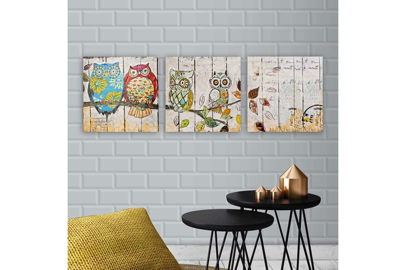 CANVASTAVLA VP Italy 3-pack Flerfärgad 30x30 cm - Inredning & dekor - Tavlor & konst - Canvastavla