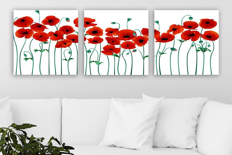 CANVASTAVLA VP Italy 3-pack Flerfärgad 30x30 cm - Inredning & dekor - Tavlor & konst - Canvastavla