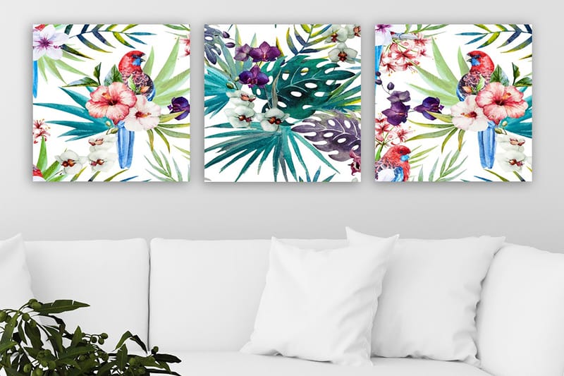 CANVASTAVLA VP Italy 3-pack Flerfärgad 30x30 cm - Inredning & dekor - Tavlor & konst - Canvastavla