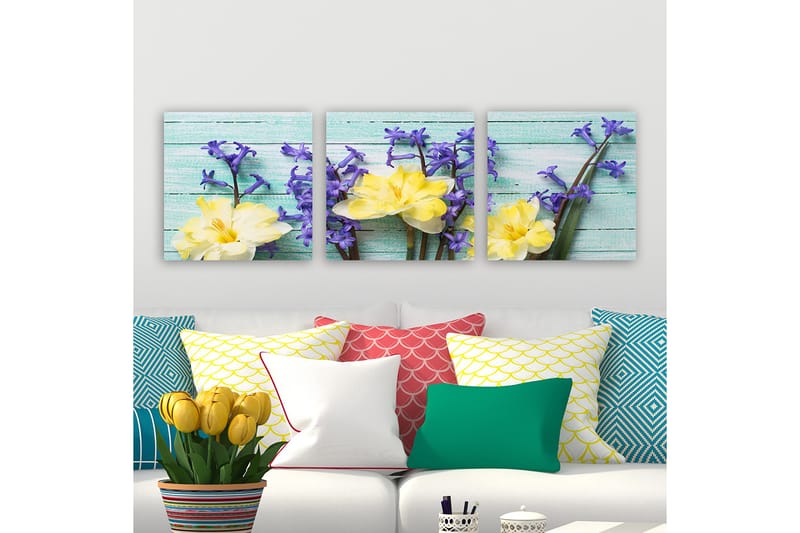 CANVASTAVLA VP Italy 3-pack Flerfärgad 30x30 cm - Inredning & dekor - Tavlor & konst - Canvastavla