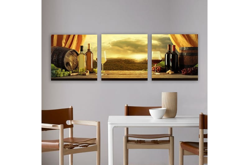 CANVASTAVLA VP Italy 3-pack Flerfärgad 30x30 cm - Inredning & dekor - Tavlor & konst - Canvastavla