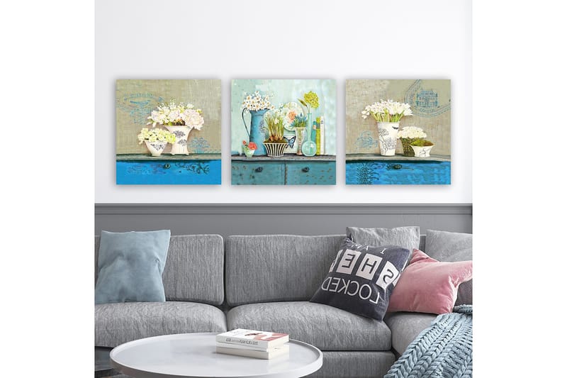 Canvastavla VP Italy 3-pack Flerfärgad - 30x30 cm - Inredning & dekor - Tavlor & konst - Canvastavla