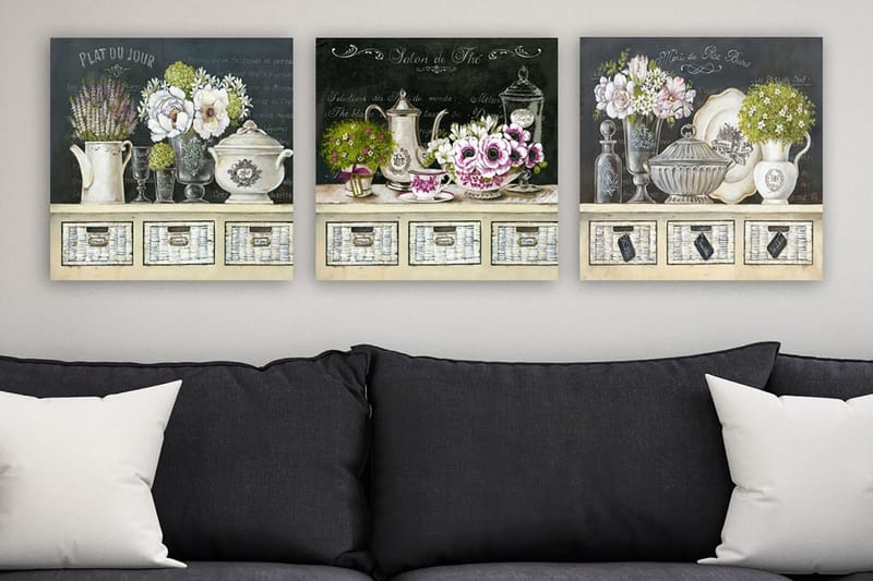 Canvastavla VP Italy 3-pack Flerfärgad, 30x30 cm