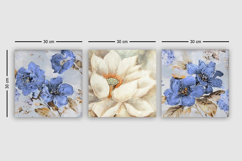 Canvastavla VP Italy 3-pack Flerfärgad - 30x30 cm - Inredning & dekor - Tavlor & konst - Canvastavla