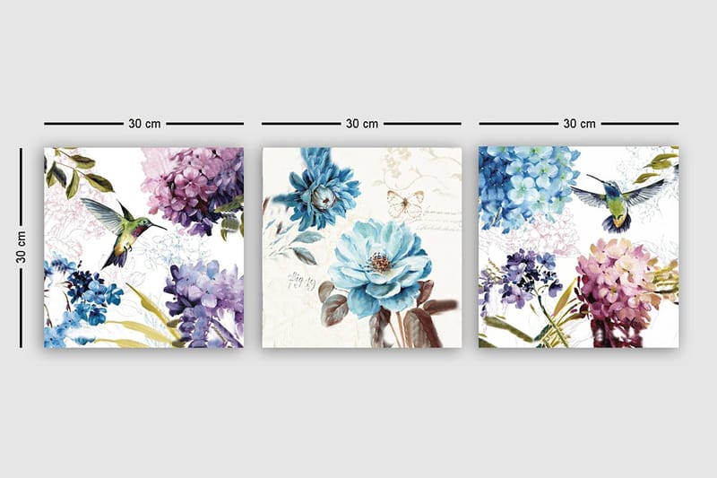 Canvastavla VP Italy 3-pack Flerfärgad - 30x30 cm - Inredning & dekor - Tavlor & konst - Canvastavla