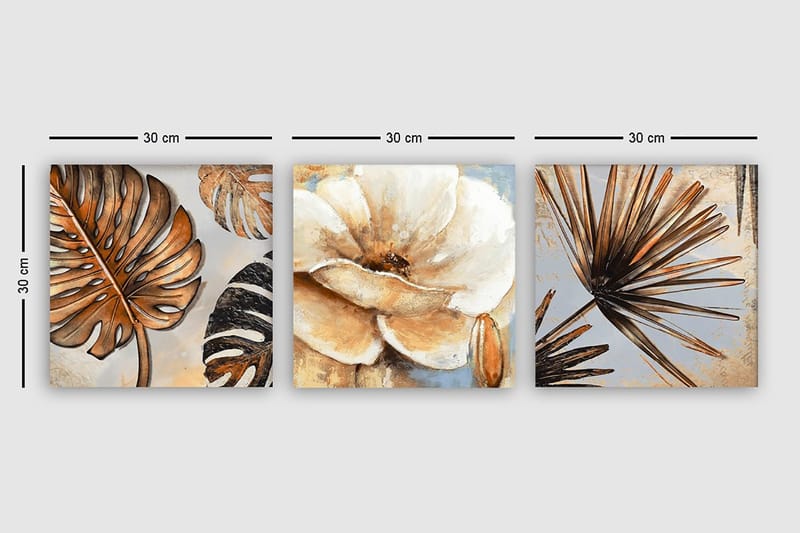 Canvastavla VP Italy 3-pack Flerfärgad - 30x30 cm - Inredning & dekor - Tavlor & konst - Canvastavla