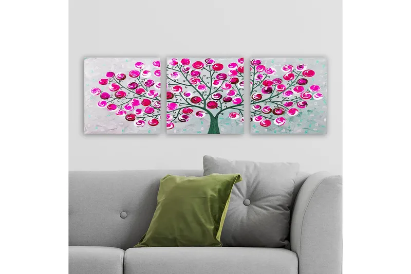 Canvastavla VP Italy 3-pack Flerfärgad - 30x30 cm - Inredning & dekor - Tavlor & konst - Canvastavla