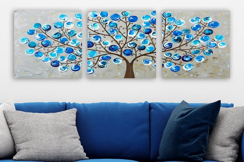 Canvastavla VP Italy 3-pack Flerfärgad - 30x30 cm - Inredning & dekor - Tavlor & konst - Canvastavla