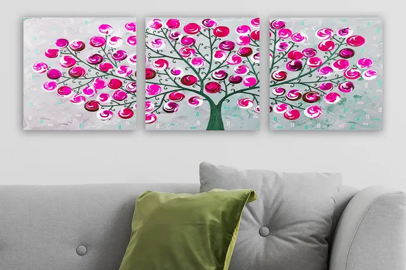 Canvastavla VP Italy 3-pack Flerfärgad - 30x30 cm - Inredning & dekor - Tavlor & konst - Canvastavla