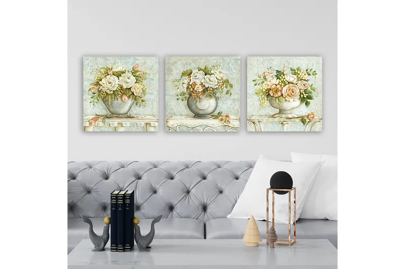 Canvastavla VP Italy 3-pack Flerfärgad - 30x30 cm - Inredning & dekor - Tavlor & konst - Canvastavla