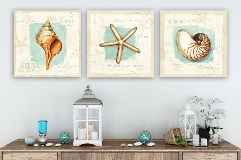 Canvastavla VP Italy 3-pack Flerfärgad, 30x30 cm