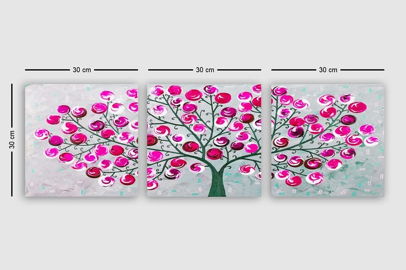 Canvastavla VP Italy 3-pack Flerfärgad - 30x30 cm - Inredning & dekor - Tavlor & konst - Canvastavla