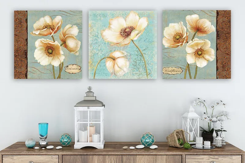 Canvastavla VP Italy 3-pack Flerfärgad, 30x30 cm