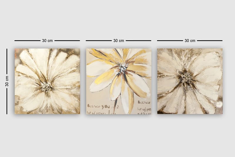 Canvastavla VP Italy 3-pack Flerfärgad - 30x30 cm - Inredning & dekor - Tavlor & konst - Canvastavla