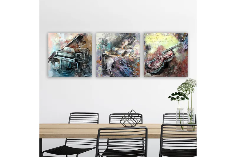 Canvastavla VP Italy 3-pack Flerfärgad - 30x30 cm - Inredning & dekor - Tavlor & konst - Canvastavla