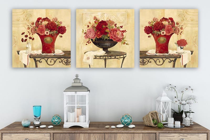 Canvastavla VP Italy 3-pack Flerfärgad, 30x30 cm