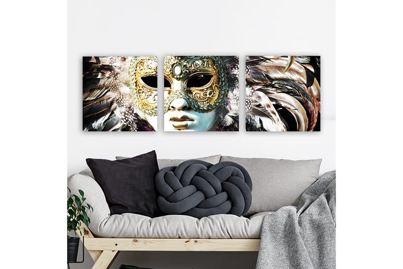 Canvastavla VP Italy 3-pack Flerfärgad - 30x30 cm - Inredning & dekor - Tavlor & konst - Canvastavla