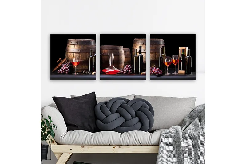 Canvastavla VP Italy 3-pack Flerfärgad - 30x30 cm - Inredning & dekor - Tavlor & konst - Canvastavla