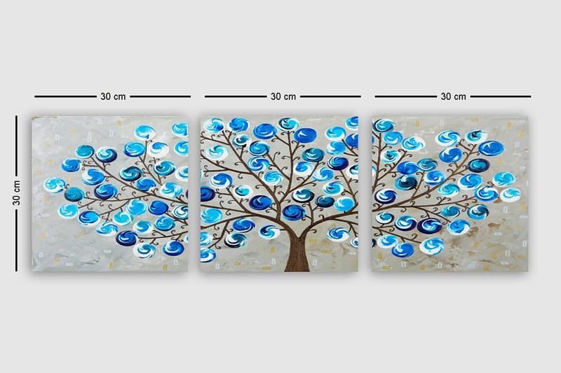 Canvastavla VP Italy 3-pack Flerfärgad - 30x30 cm - Inredning & dekor - Tavlor & konst - Canvastavla