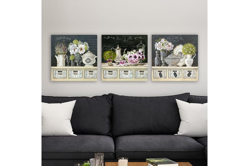 Canvastavla VP Italy 3-pack Flerfärgad - 30x30 cm - Inredning & dekor - Tavlor & konst - Canvastavla