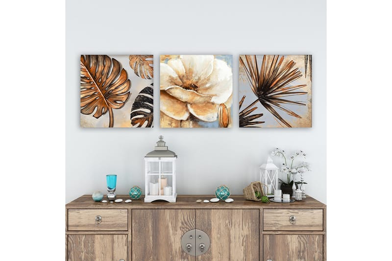 Canvastavla VP Italy 3-pack Flerfärgad, 30x30 cm