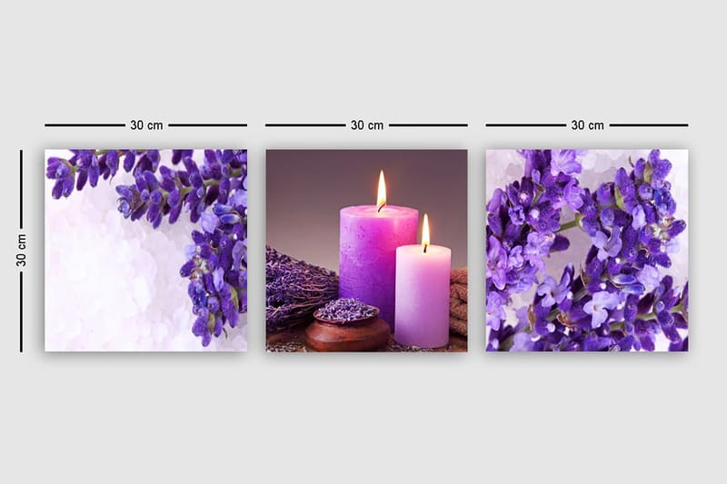 Canvastavla VP Italy 3-pack Flerfärgad - 30x30 cm - Inredning & dekor - Tavlor & konst - Canvastavla