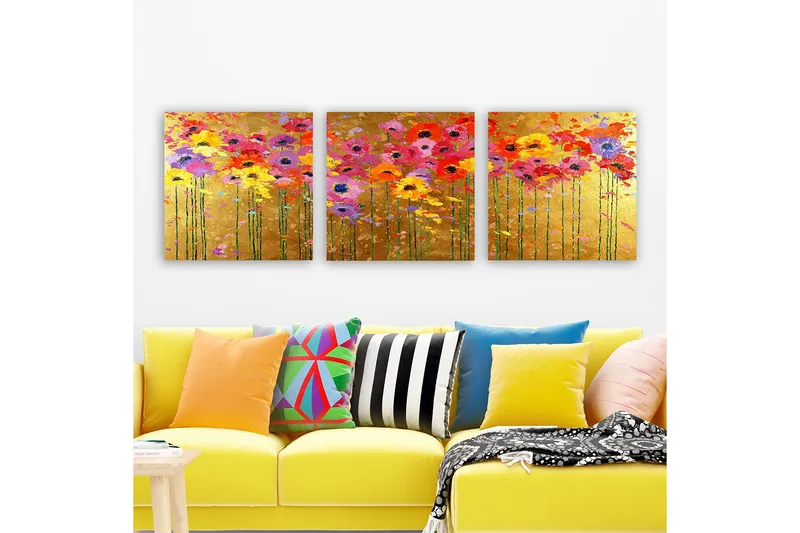 Canvastavla VP Italy 3-pack Flerfärgad - 30x30 cm - Inredning & dekor - Tavlor & konst - Canvastavla